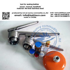 manual handheld perfume bottle capping machine for bottle closing